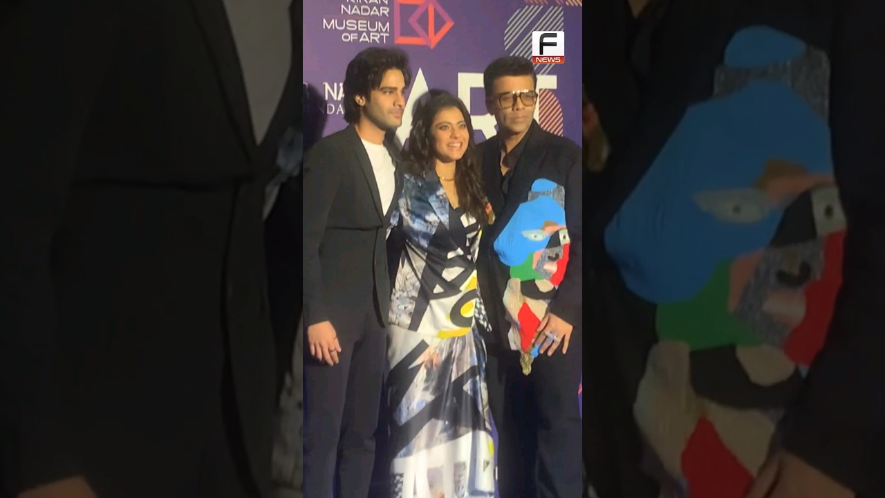 Kajol & Aman Devgan Present At The Opening Of Mumbai's First Art Fair