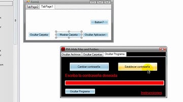 Como hacer una aplicacion que oculta carpetas y archivos en visual basic 2008 (parte 1)