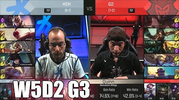 H2K Gaming vs G2 eSports | Week 5 Day 2 S6 EU LCS Spring 2016 | H2K vs G2 G2 W5D2
