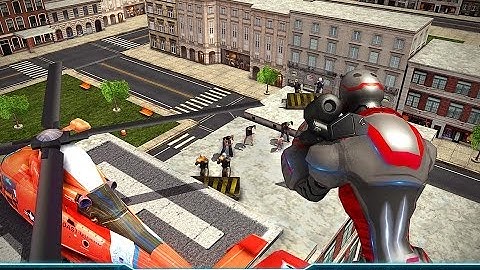 Superhero Flying Robot Rescue Android Gameplay