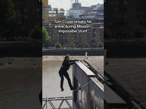 Tom Cruise breaks his ankle during Mission: Impossible stunt #shorts