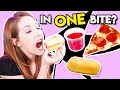 Ladies Try the Eat In One Bite Challenge!