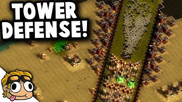 TOWER DEFENSE CUSTOM MAP! | They Are Billions Custom Map Gameplay