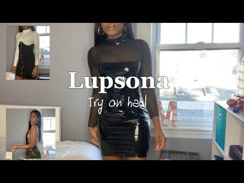 latex mini dress black