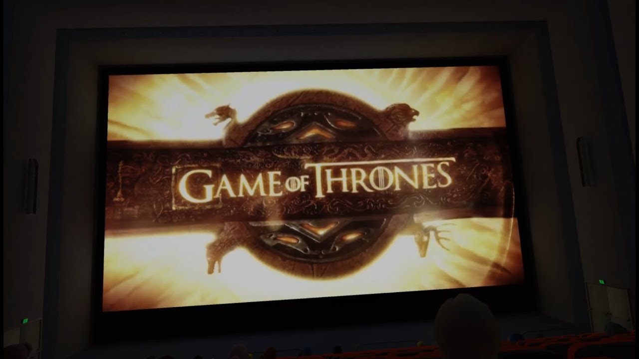 Watching Game of Thrones (intro) in VR cinema YouTube