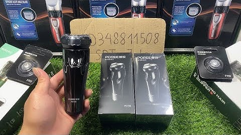 Máy Cạo Râu Porre 156 Thiết Kế Đẹp Và Sang Trọng , 3 Lưỡi Tròn Xoay 360 Cạo Siêu Mịn Không Đau Rát