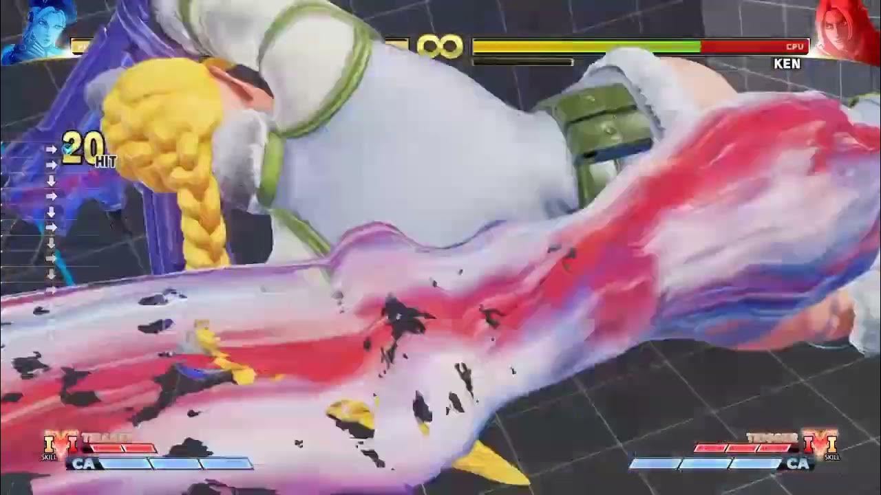SF5 Champion Edition Cammy Option Select CA Buffering Technique is OP