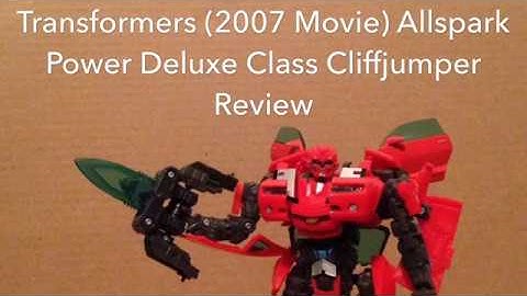 Transformers (2007) Allspark Power Deluxe Class Cliffjumper Review