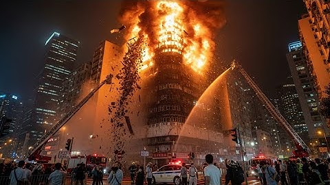 Massive Fire Engulfs Chinachem Tower in Hong Kong | Shocking Blaze in Central District!