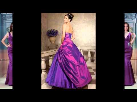 black and dark purple wedding dress