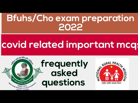 Bfuhs staff nurse exam preparation 2022|Cho exam preparation 2022|Important mcq of staff nurse exam