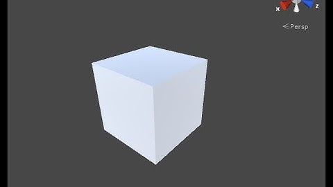 HOW TO MAKE A CUBE IN UNITY!!