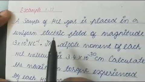 +2 physics unit-1 Electrostatics (example  1.11)