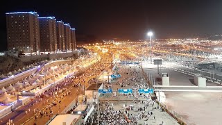 live Hajj 2020 Makkah Beautiful night in mina, Jamrat | Between the beautiful lights of Mina