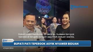 Setelah Viral Tantang Warga Demo, Bupati Pati Sudewo Tepergok Asyik Nyawer Biduan Pakai Duit Segepok