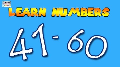 Learn to Count Numbers 41 to 60 | Fun Learning Collection Of Maths #catrackkidstv