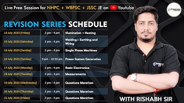 NHPC + WBPSC + JSSC REVISION SERIES | Class 1 | RISHABH SIR #nhpcje #wbpscje #jssc #exam