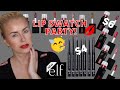 NEW ELF Glossy Lip Stains + ELF Love Triangle Lip Filler Liners | ALL 15 SHADES LIP SWATCHED!