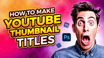 how to make YOUTUBE THUMBNAIL TITLES in Photoshop - v1