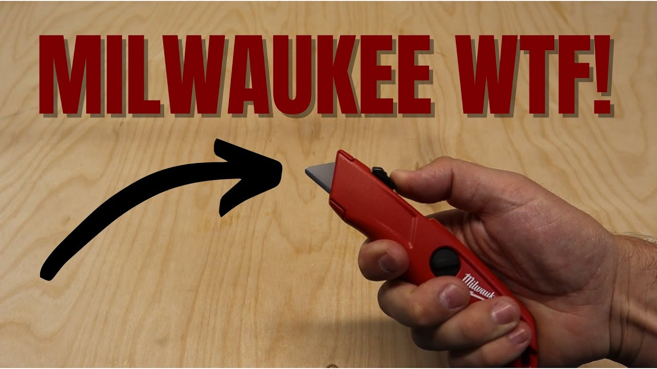 Milwaukee Self-Retracting Utility Knife with Carton Blade 48-22