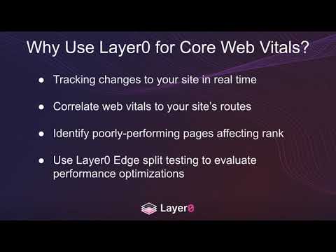 Measuring Core Web Vitals on Layer0