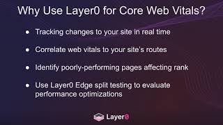 Measuring Core Web Vitals On Layer0