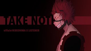Take Note villain Kirishima Eijiro x Listener BNHA ASMR Fanfiction Reading
