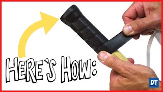 How to RE-GRIP your FLOORBALL stick PERFECTLY (or Badminton / tennis racket)