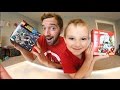 Father Son LEGO SUPER HERO DUEL! Batman, Iron Man, MORE!