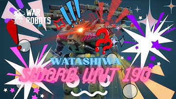 War robots test server sword unit 190, Melee ninja attack!!