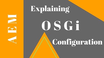 Explaining OSGI Configurations