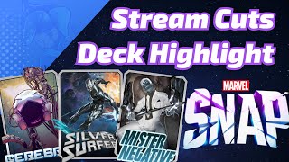 Cerebro Silver Surfer Mister Negative is a MAD COOK | Marvel SNAP Deck Highlight & Gameplay