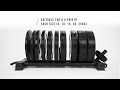 Equipped gym weight plate storage rack