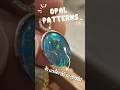 Opal patterns in under 60 seconds! Could you name them all? #blackopal #opal #blueopal #opalring