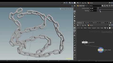 Houdini Digital Asset Basic: the chain tool