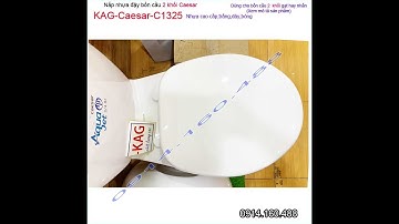 Nắp đậy bồn cầu Caesar CT1325,CD1338 KAG-Caesar-C1325