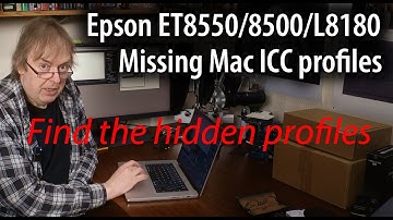 Epson ET-8550/8500 Fix missing Epson paper profiles for Lightroom/Photoshop on the Mac