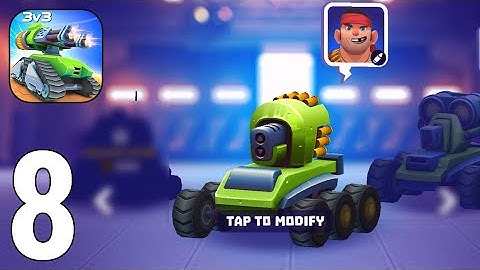 Tanks A Lot - 3v3 Brawls Gameplay Walkthrough Part 8 - Flak Cannon Team Deathmatch MVP [iOS/Android]