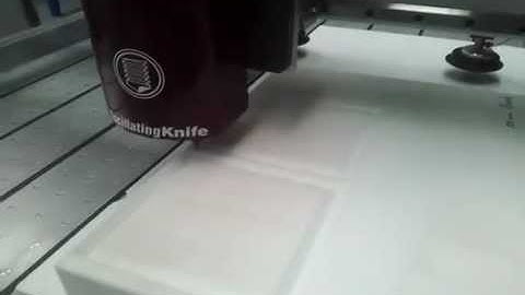 Multicam CNC Routing machine bevelling and cutting 100mm foam