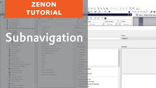 Subnavigation in zenon