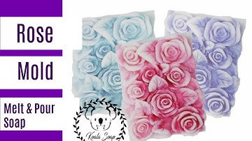 Melt and Pour Soap Making Rose Swirl Soap Tutorial  with Shea Butter MP Soap and Silicone Mold