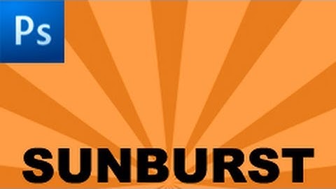 Photoshop Tutorial: Create a Sunburst Effect -HD-