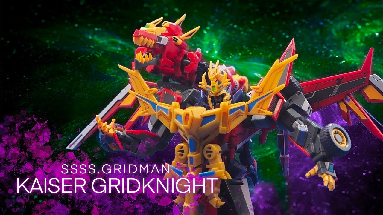 グリッドマンユニバースSSSS_GRIDMAN グリッドナイト&ゴルドバーン Review]GOOD SMILE COMPANY-MODEROID:GRIDKNIGHT&GOLDBURN/ KAISER
