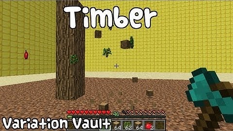 Minecraft Bukkit Plugin - Timber - Cut down trees fast!