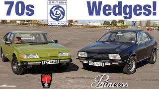 Rover SD1 & Leyland Princess  70s British Wedge Battle! (1977 SD1 2600 & 1977 2200 HLS Road Test)