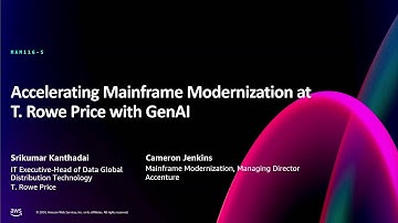 AWS re:Invent 2024 - Accelerating mainframe modernization at T. Rowe Price with gen AI (MAM116)