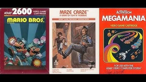 Mario Bros , Maze Craze and Megamania for Atari 2600