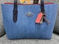 What's in my Coach Denim Avenue Carryall Bag