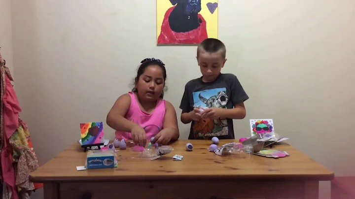 Liam and Madelyn open Hatchimals