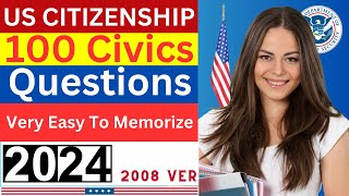 2024 random 100 civics questions and answers - U.S. citizenship interview I N400 Interview